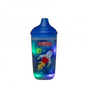 Copo Pisca-Pisca Com Bico Rígido 300ml Azul