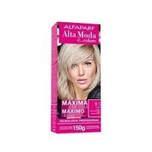 Tinta Alta Moda Com Amônia - 9.1 Louro Claríssimo Cinza