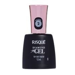 Esmalte Risqué Top Coat Diamond Gel 9,5 Ml