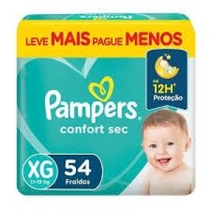 Fralda Pampers Confort Sec Hiper XXG Com 52