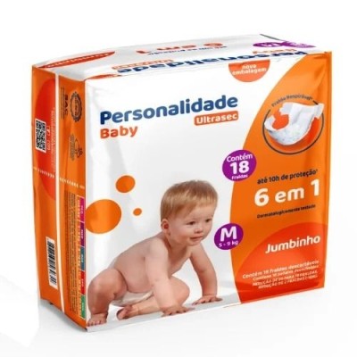 Fralda Personalidade Jumbinho M Com 20