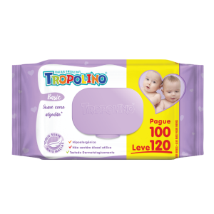 Toalha Umedecida Tropolino Com 120